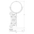 Зеркало 3SC Stilmar Chrome Sti 020 косметическое, двухстороннее
