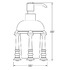 Дозатор 3SC Stilmar UN Antic Silver Sti 429 настольный 