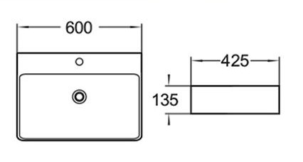 Раковина CeramaLux N D1338/8145