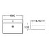 Раковина CeramaLux N D1338/8145