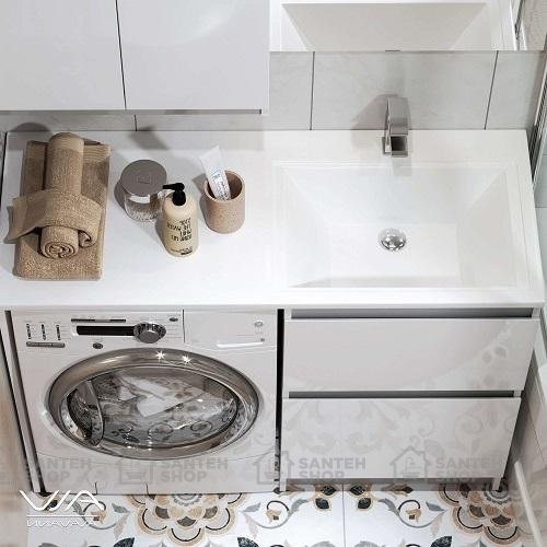 Тумба с раковиной Alavann Soft Silver 120 R