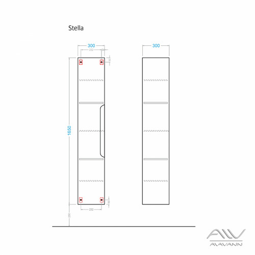 Пенал Alavann Stella 30 белый