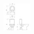 Унитаз-компакт Cersanit Nature New Clean On 011 S-KO-NTR011-3/5-COn-DL-w с бачком и сиденьем