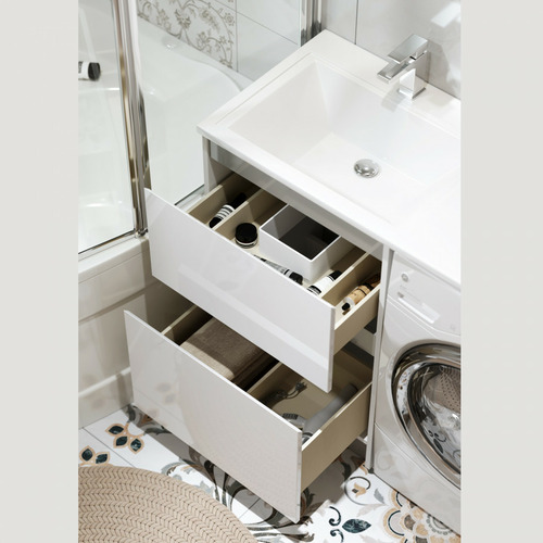 Тумба с раковиной Alavann Soft Silver 120 L