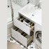 Тумба с раковиной Alavann Soft Silver 120 L