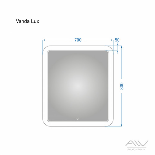 Зеркало Alavann Vanda Lux 70 с подсветкой