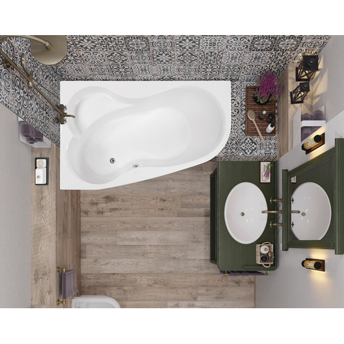 Акриловая ванна Vagnerplast Melite 160х105 left