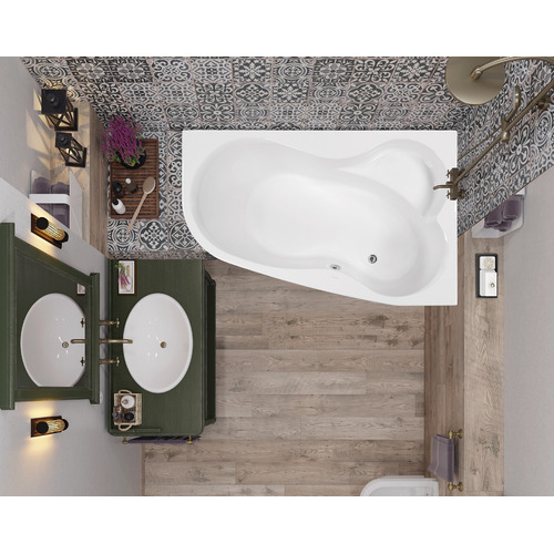 Акриловая ванна Vagnerplast Melite 160х105 Right