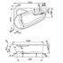Акриловая ванна Vagnerplast Selena 160х105 Right