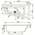 Акриловая ванна Vagnerplast Cavallo Offset 160х90 left