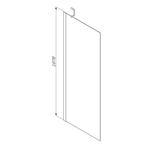 Душевая перегородка Am.Pm Inspire S W51G-W80-1978-CT 80х200