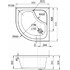 Душевой поддон Am.Pm Like W80T-301A090MT 90х90 высокий с сифоном